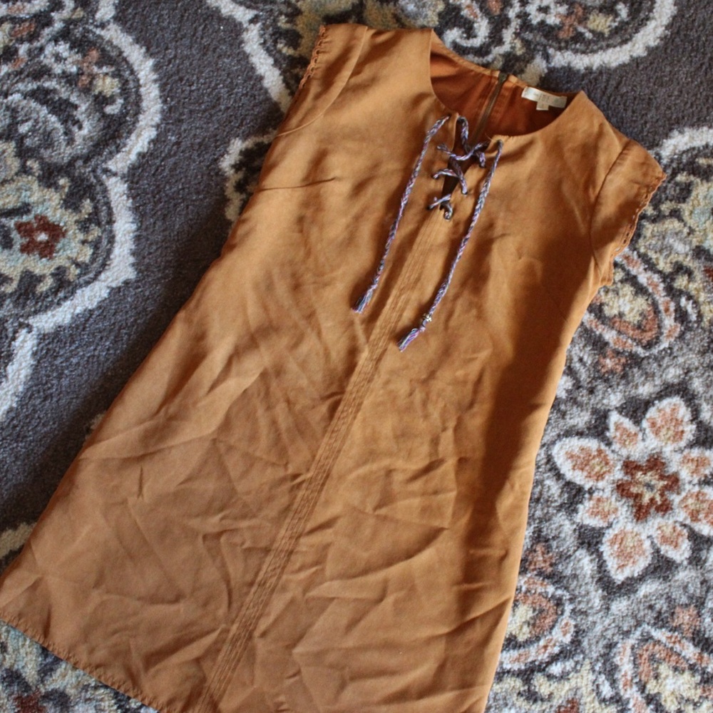 Suede Mini Dress